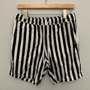 F21 Black & White Shorts